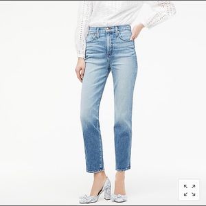J crew Stovepipe jean in Warm Atlantic wash